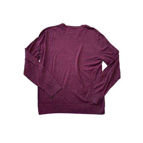 GAP pullover Crewneck, Lightweight, Cotton Blend sweater, Men's size LG; Maroon - Picture 2 of 7